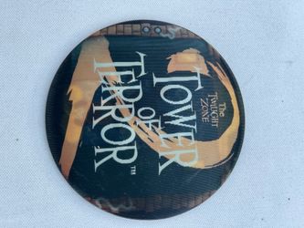 Vintage Disney Tower of Terror 2 button pin