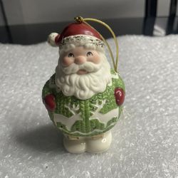 Lenox Santa Christmas sweater ornament