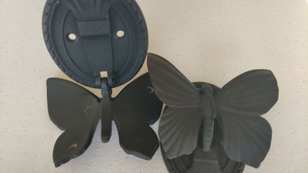 Butterfly door knockers - brass - Pottery Barn