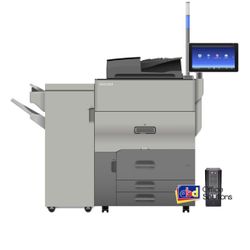 Ricoh Pro C5300s Production Color Printer Staple Fin E-27B Fiery 11.9K Pages