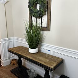 Console Table With Wall Art For Sale