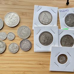 Rare Silver Coins From Guatemala 