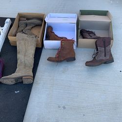 Knee High Boots And Shorter Boots