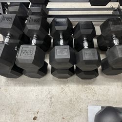 60 to 100lb Dumbbells 