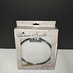 Gatco Inc. Vintage Solid Brass Scarlet Towel Ring Hand Polished Chrome Plated