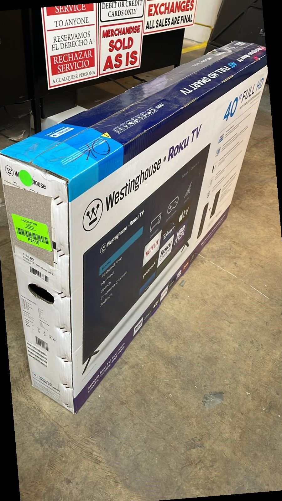 WESTINGHOUSE WR40FX 40 HD Smart TV YP
