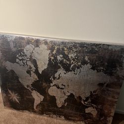 giant map canvas 