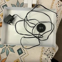 Wireless charger tray and storage