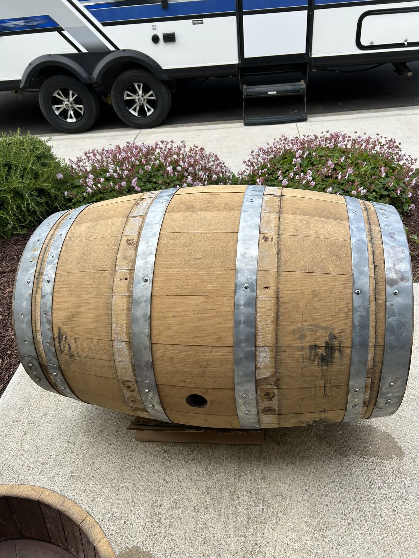 Wine Barrel Dog Bed