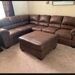 Bladen  Coffee L Shaped Large Sectional Couch 👉 Living Room 👍 Brand New 💥 Delivery Available ✅