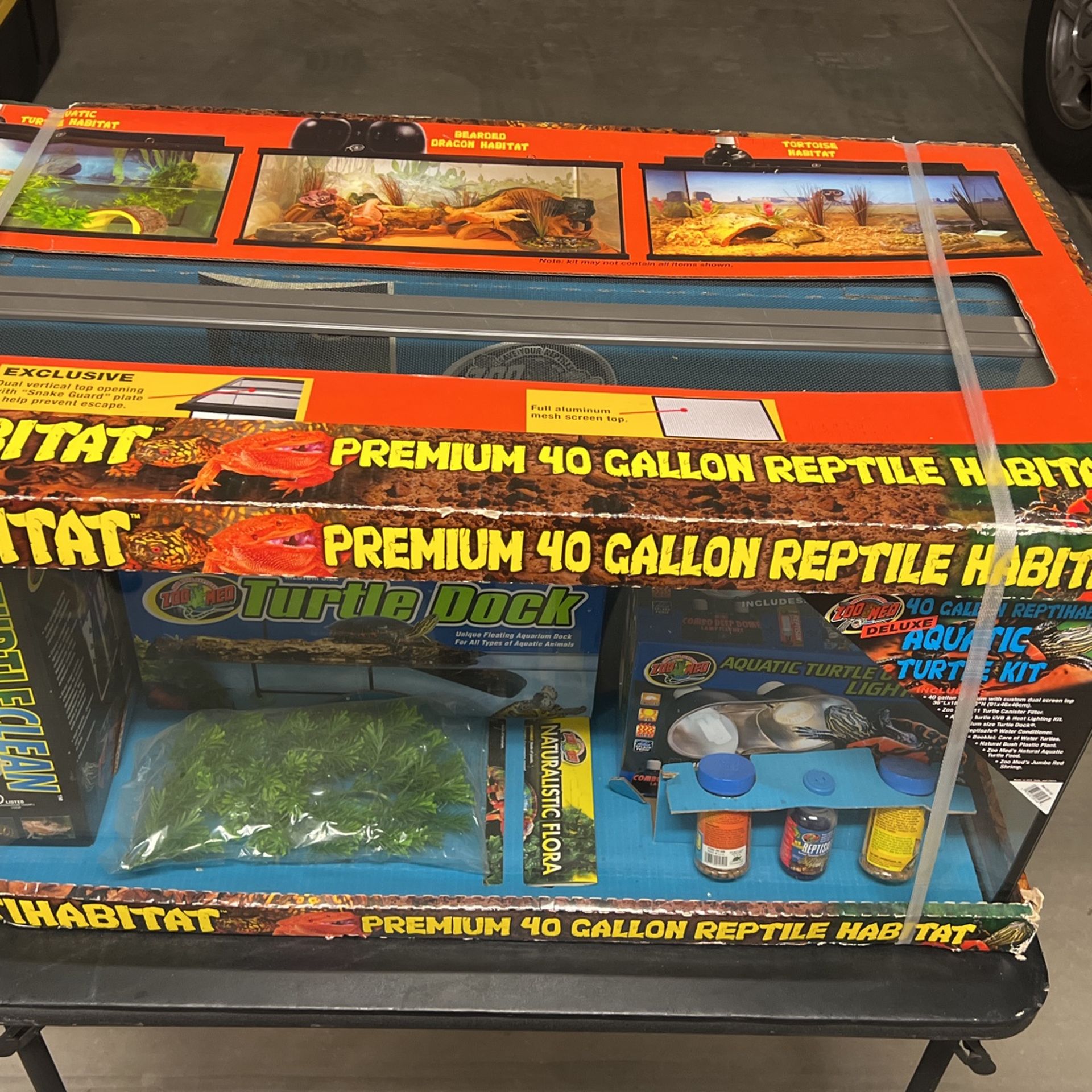 Reptile Habitat 40 Gallon Aquatic Turtle Kit