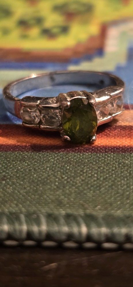 14k Peridot Ring.
