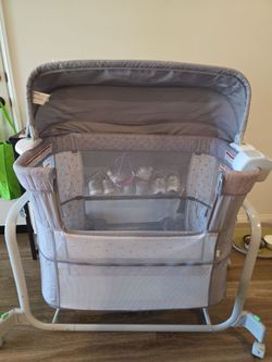 3&1 co-sleeping bassinet and crib grey
