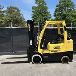 2017 Hyster S70FT Forklift 7,000lb 3-Stage Mast Propane Cushion 4-Way Shift