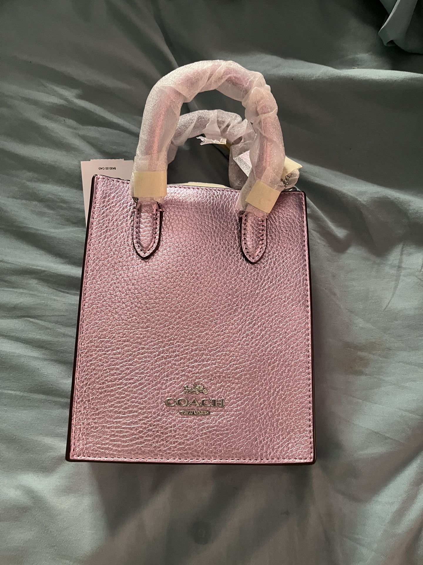 Coach tote bag Metallic lilac 