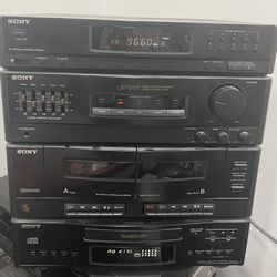 FOR PARTS OR REPAIR Sony LBT-D117 Stereo Receiver Compact Component System All Working But Cassette