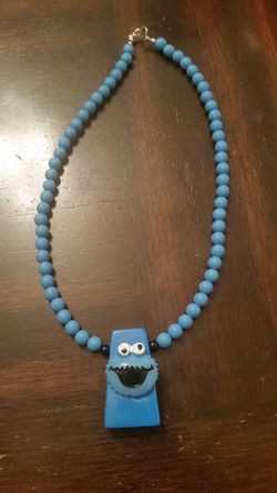 Cookie monster necklace