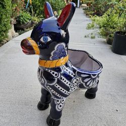 XL Talavera Donkey Clay Pots, Plants, Planters. $85 cada una