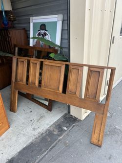Mid Century WALNUT Queen Headboard