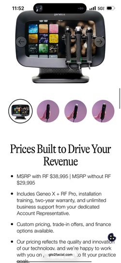 Glo2 facial machine