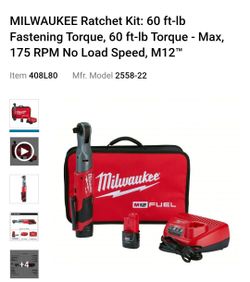 Milwaukee M12 1/2" Ratchet Kit