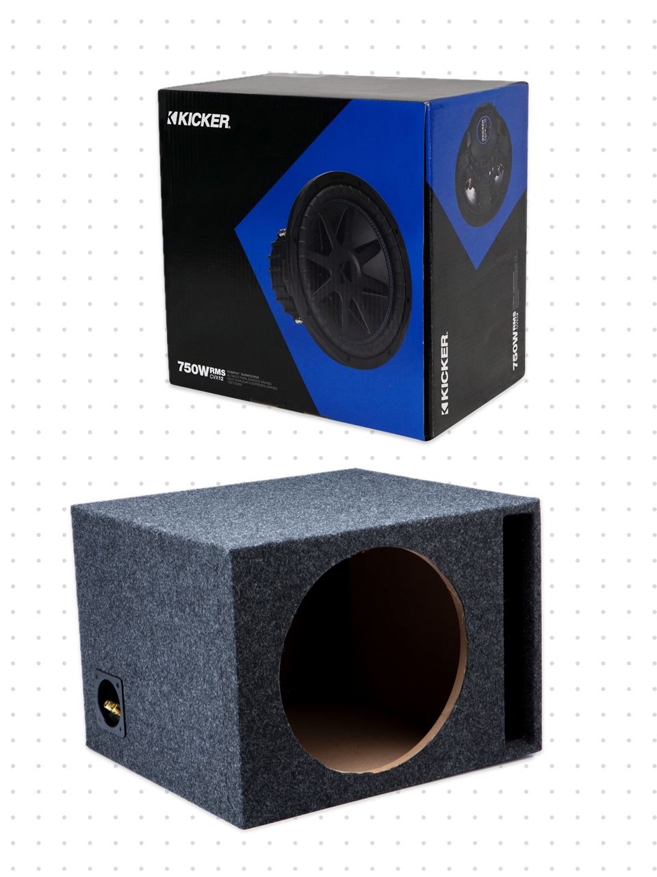 New Kicker Cvx 12” Subwoofer With Ported Box for Sale in Phoenix, AZ