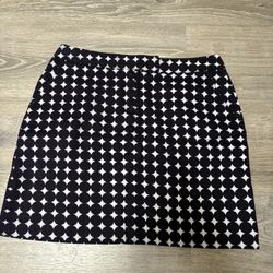 Larry Levine Classic Polka Dot Skirt SZ 8