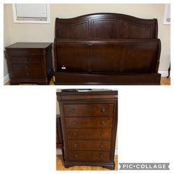 King Size Bed - Night Stand - Armoire 