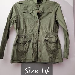 Olive Green Carter's Jacket size 14
