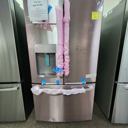 GE 27.7CF FRENCH REFRIGERATOR 1599! 1 YEAR WARRANTY INCLUDED!