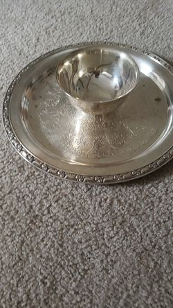 Silver plated plate