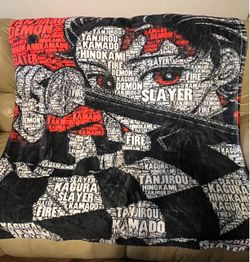 Demon Slayer Tanjiro Kamado Fleece Throw Blanket