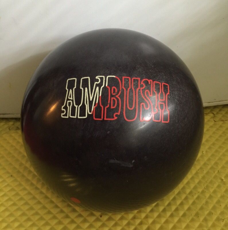 QUALITY! 14 lbs USA Brunswick BVP AMBUSH Bowling Ball Black Particle Cover