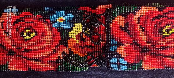 Hand Beaded Womans Belt