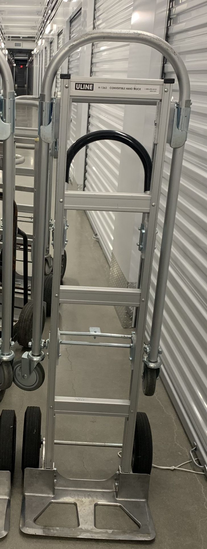 Uline Convertible Sr. Aluminum Hand Truck Solid Wheels