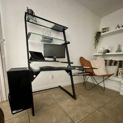 Complete Dorm Room/Office Set With Desk, Office Chair & NEW Butterfly Chair