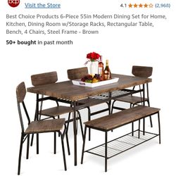 Dining Room Table With Chairs And Bench 