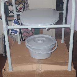 Folding Steel Commode