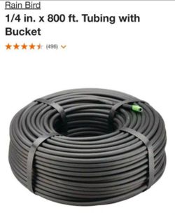 New Rainbird 1/4" X 800ft Tubing With Bucket