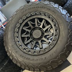 📲‼️Vendo Set De Rines Nuevos 17x9 De 6 Birlos Con Llantas Usadas 265/70/17 Bf Goodrich