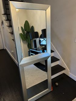 Full-length Silver Standing Mirror 