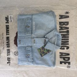 Bape A Bathing Ape Demin Jacket Funthera Militia 