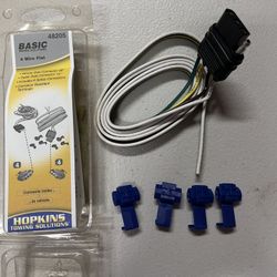 4 Wire Flat And 4 Splice Connectors