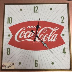 Vintage Coca Cola Clock - working!