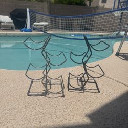 Metal wine racks