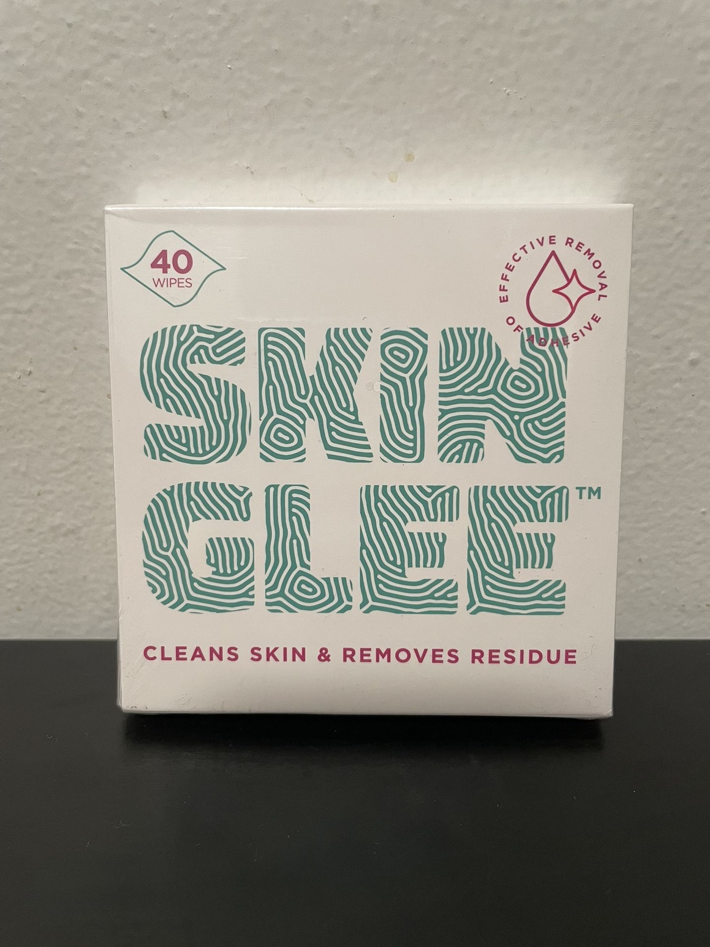 Skin Glee Adhesive Remover Wipes 40ct NEW SEALED CGM Cleans Care