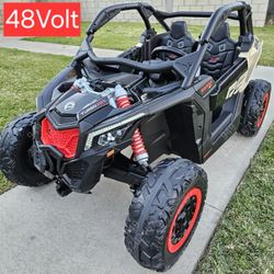 48v Kids Can Am Maverick Ride On Razor Electric Kids Car With Remote Control Power Wheels Powerwheels 48volt 24v 24volt