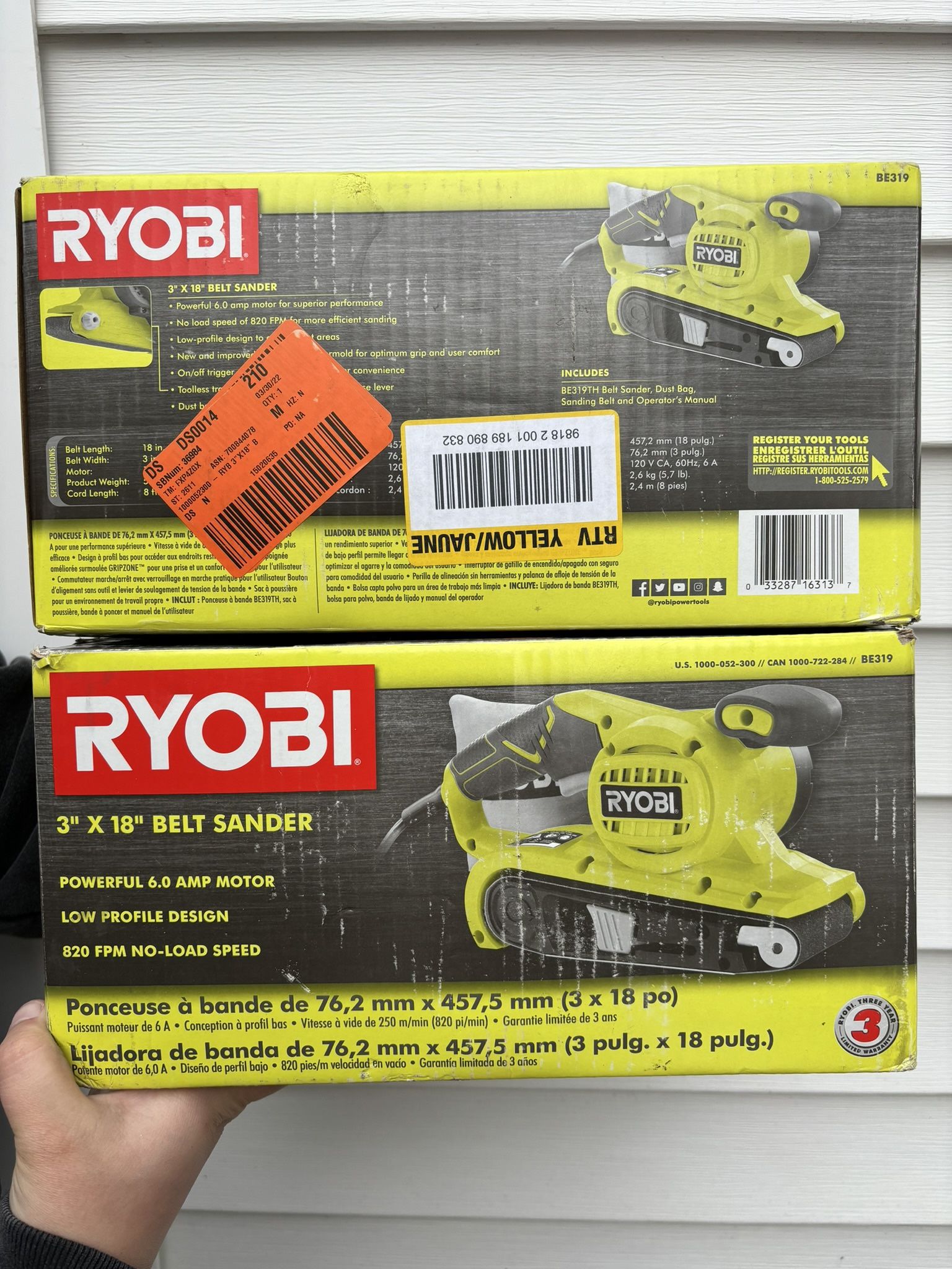 RYOBI belt Sander 