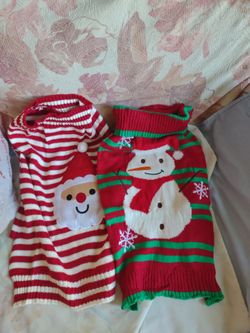 XL Christmas pet sweaters