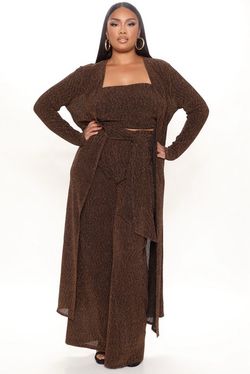 Metalic  3 piece pant set ! Size 1X !